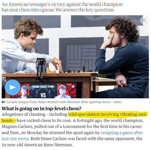 The Chess World Isn't Ready for a Cheating Scandal : r/chess