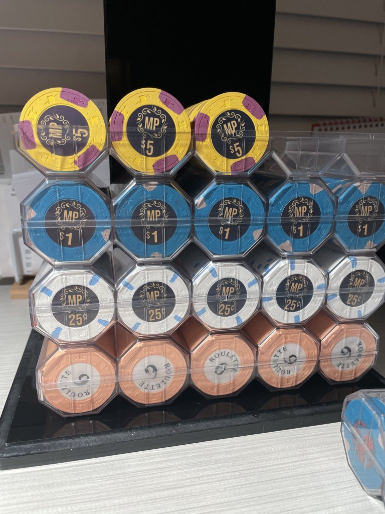 SOLD - Barrel of $5000 Tiki Kings | Poker Chip Forum