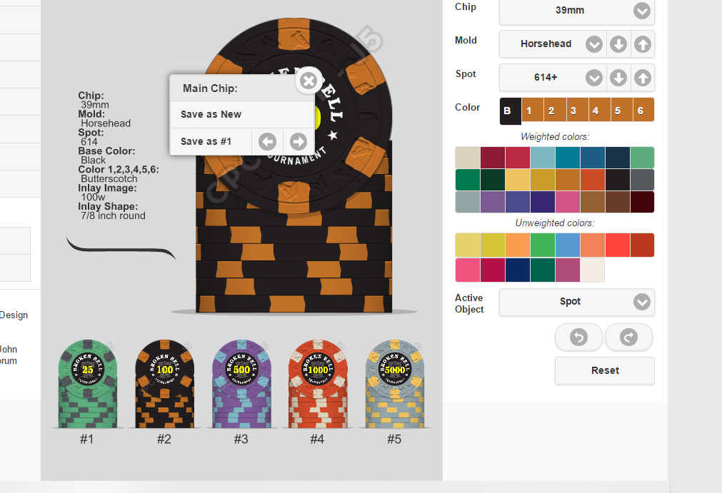 How to add chips to a set in the design tool... Poker Chip Forum