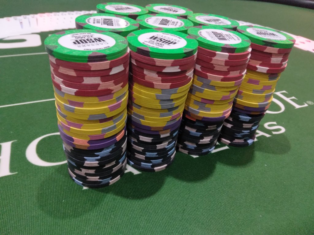 Cancelled Vegas racks...and wsop chip pron...main event stacks