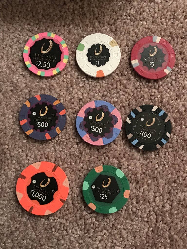 SOLD - Cleveland Horseshoe Primary Set | Poker Chip Forum