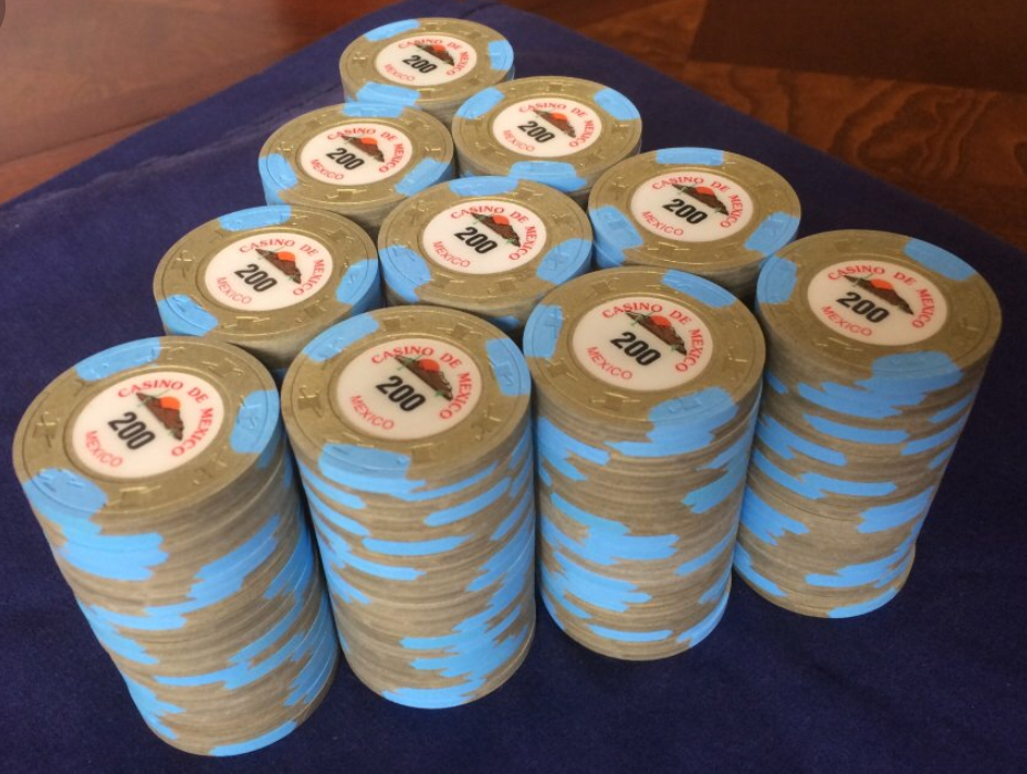 Gold Poker Chips Casino