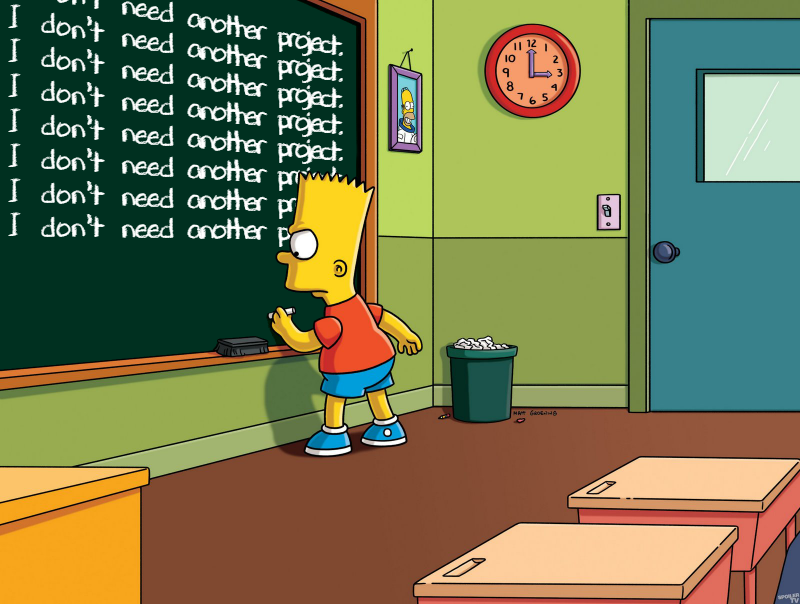 bart simpson I don't need another project.png