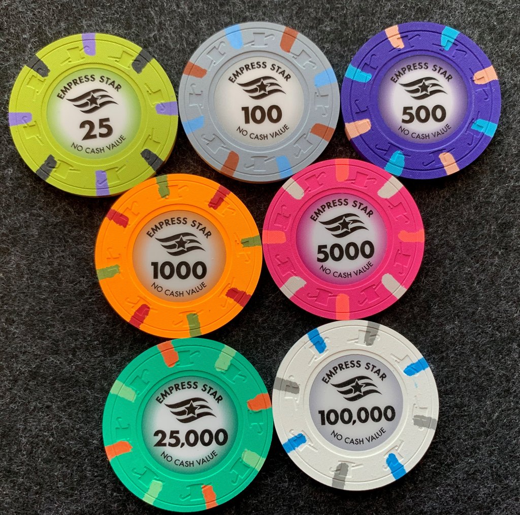 SOLD - Empress Star Secondary Tournament Sample Set ESST ESS | Poker ...