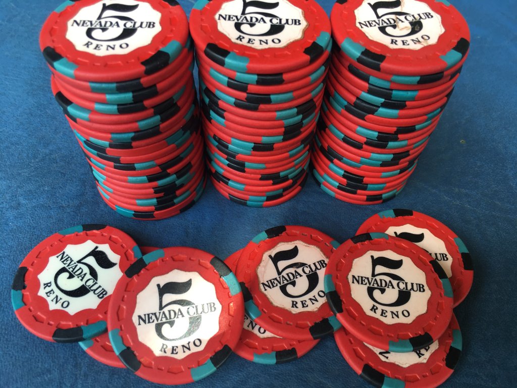 Wanted - Nevada Club Reno $5's and 1's TRK | Poker Chip Forum