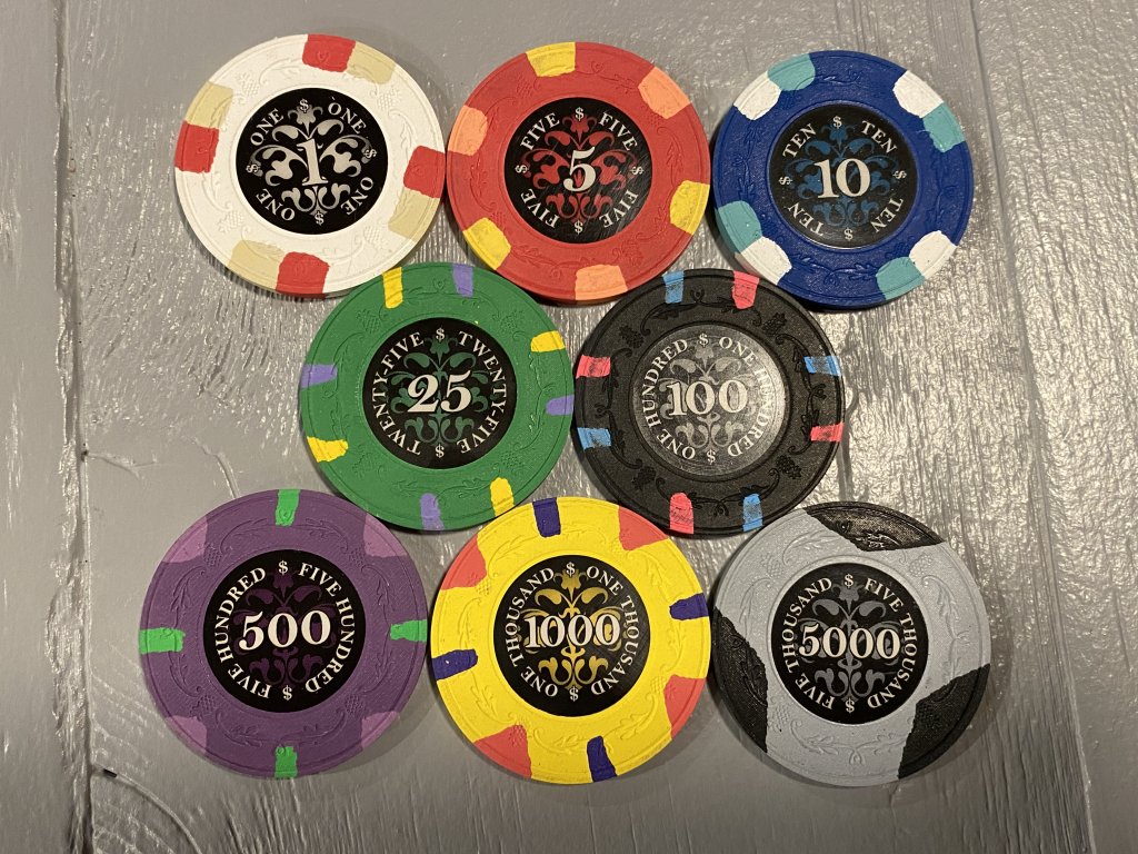 SOLD - Paulson Le Noir Full Sample Set | Poker Chip Forum