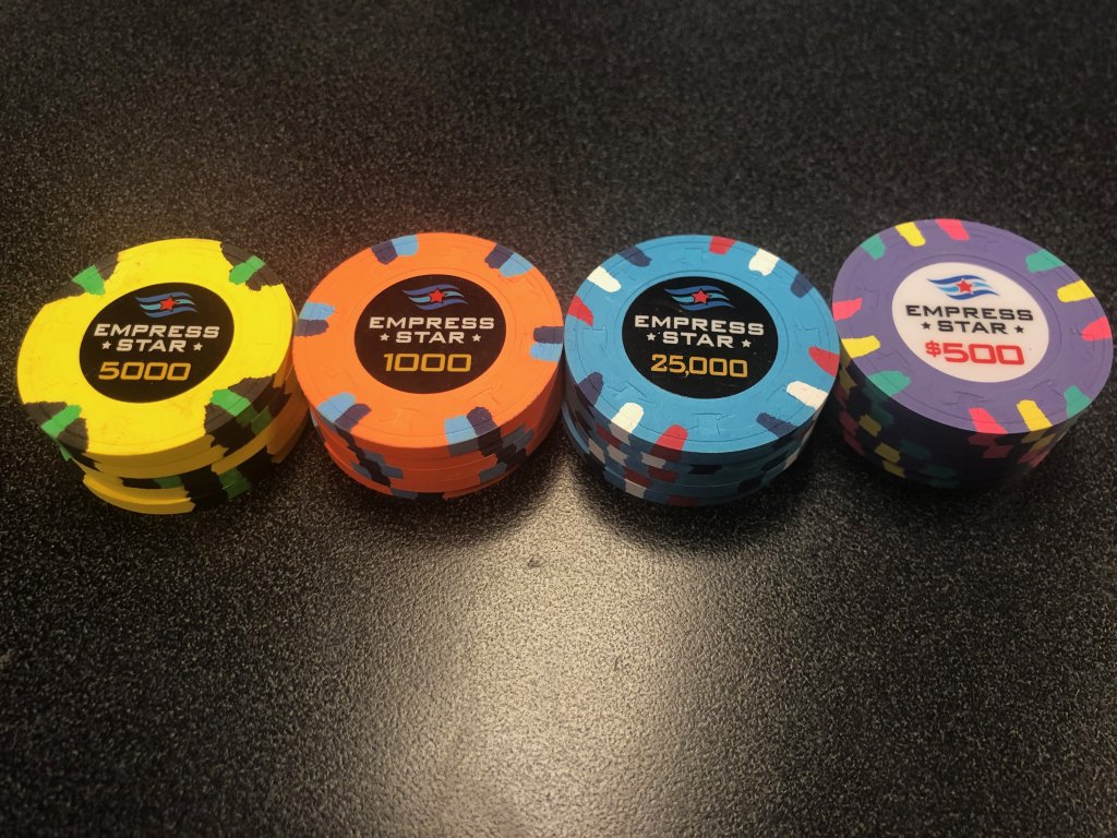 SOLD - Empress Star - $500 -- T-1,000, T 5,000, T 25,000 - 5 Chips each ...