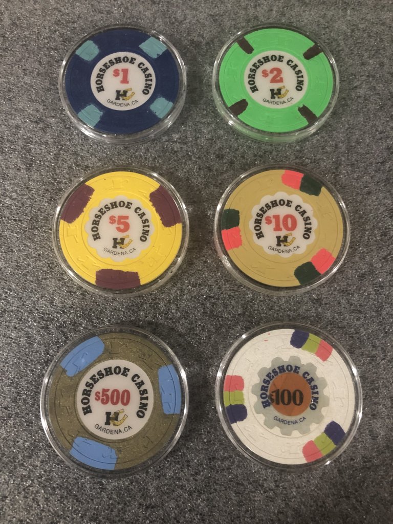 SOLD - Horseshoe Casino Gardena Sample Set | Poker Chip Forum