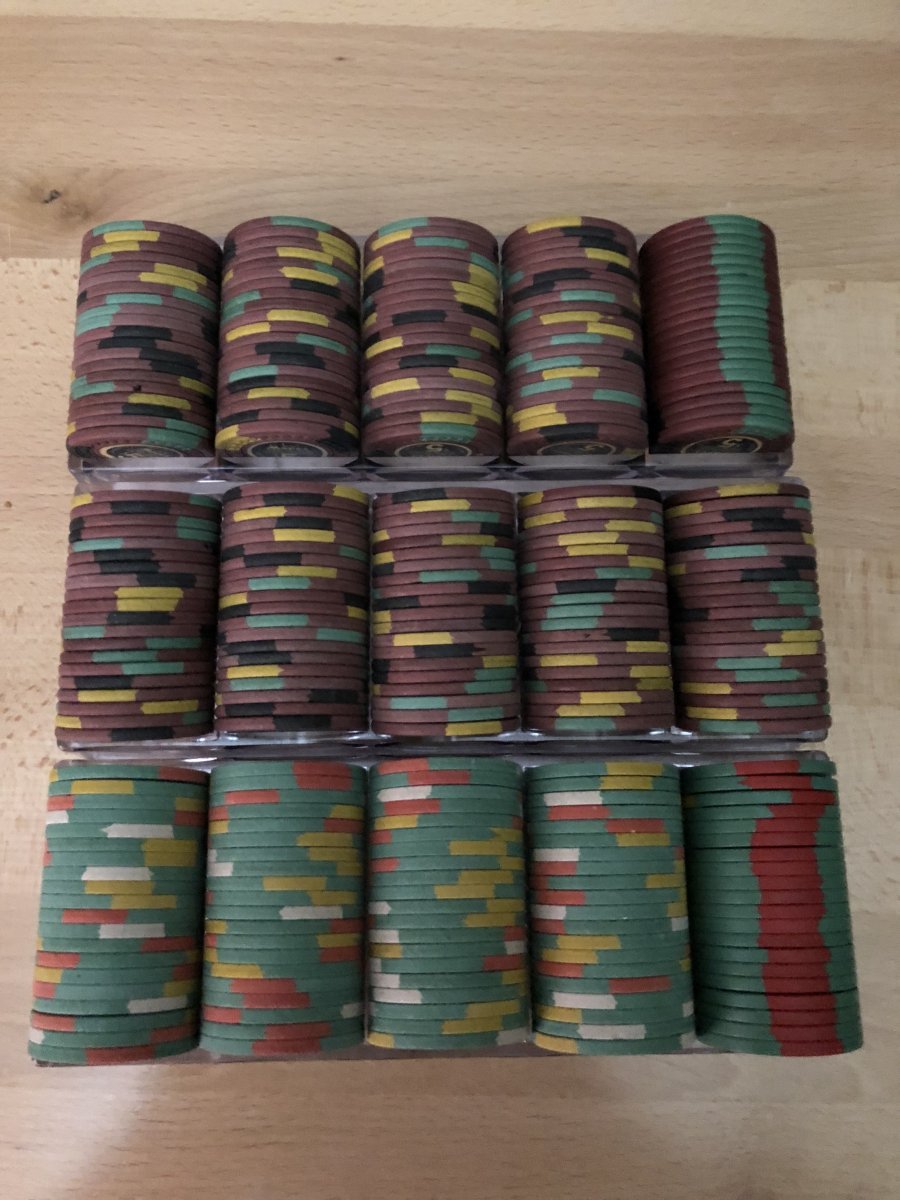 Casino chip molds sticks