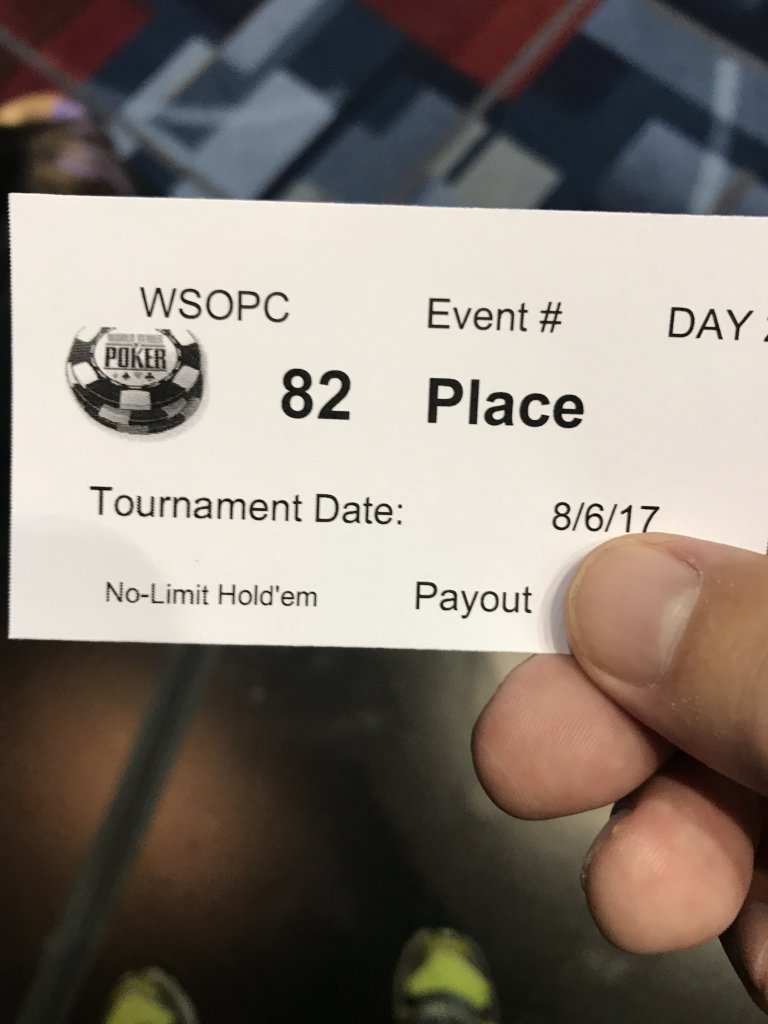 Tourney WSOP Cherokee National Championships Poker Chip Forum