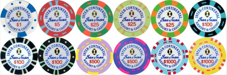 Intercontinental San Juan Bud Jones Chips | Poker Chip Forum