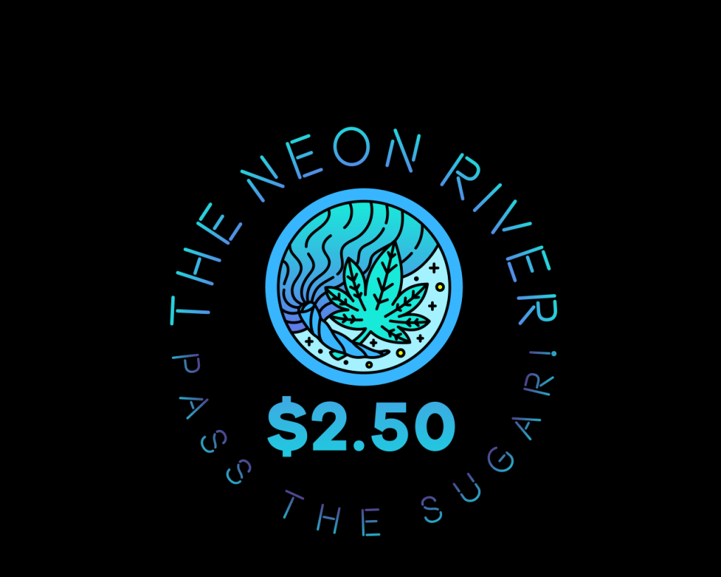 Neon River Neon Text Black Background.png