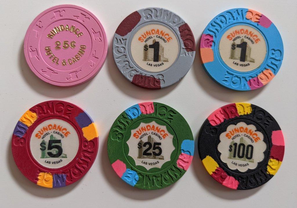 SOLD - Sundance Hotel & Casino sample set | Poker Chip Forum