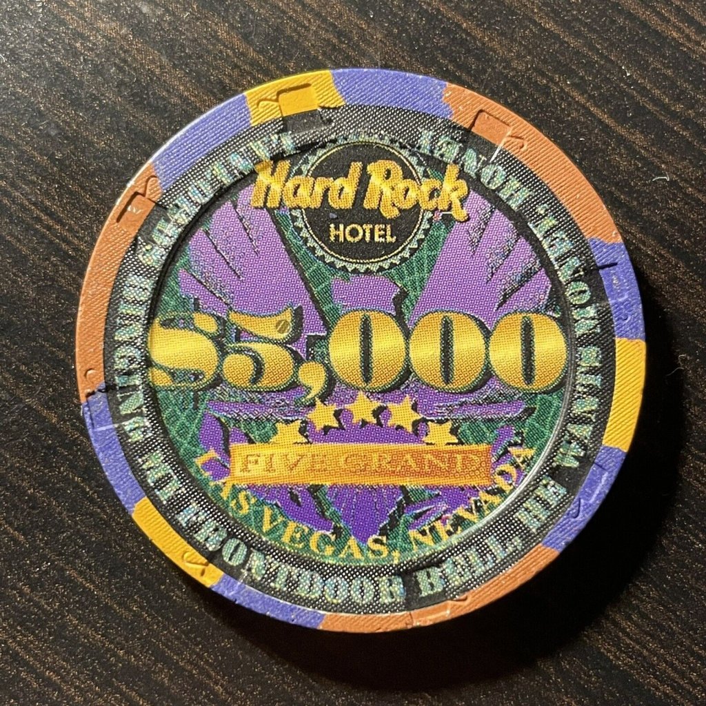 Mine - Hard Rock Las Vegas obsolete $5,000 | Poker Chip Forum