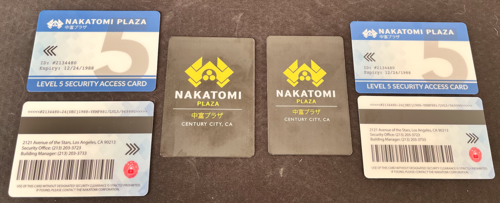 SOLD - Nakatomi Plaza Cut Cards - 2x Poker size remain | Poker