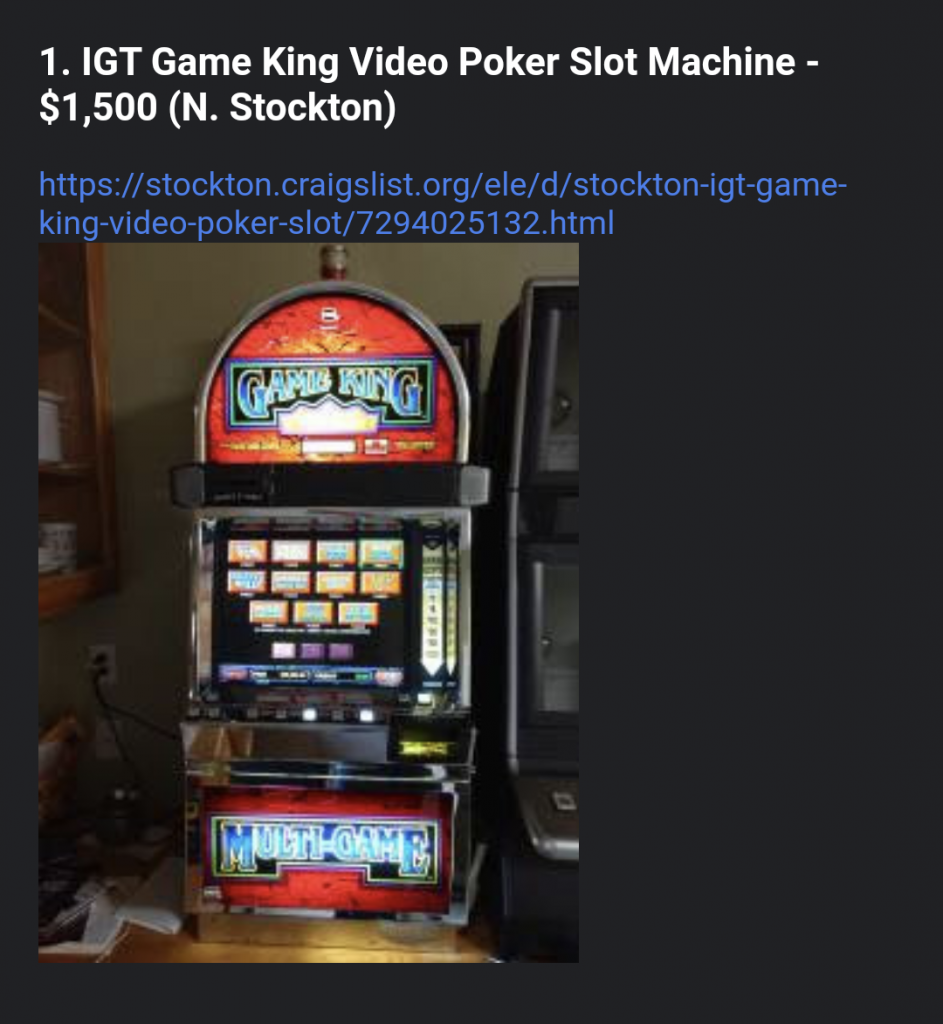 Not Mine - Video poker slot machine - Stockton, CA | Poker Chip Forum