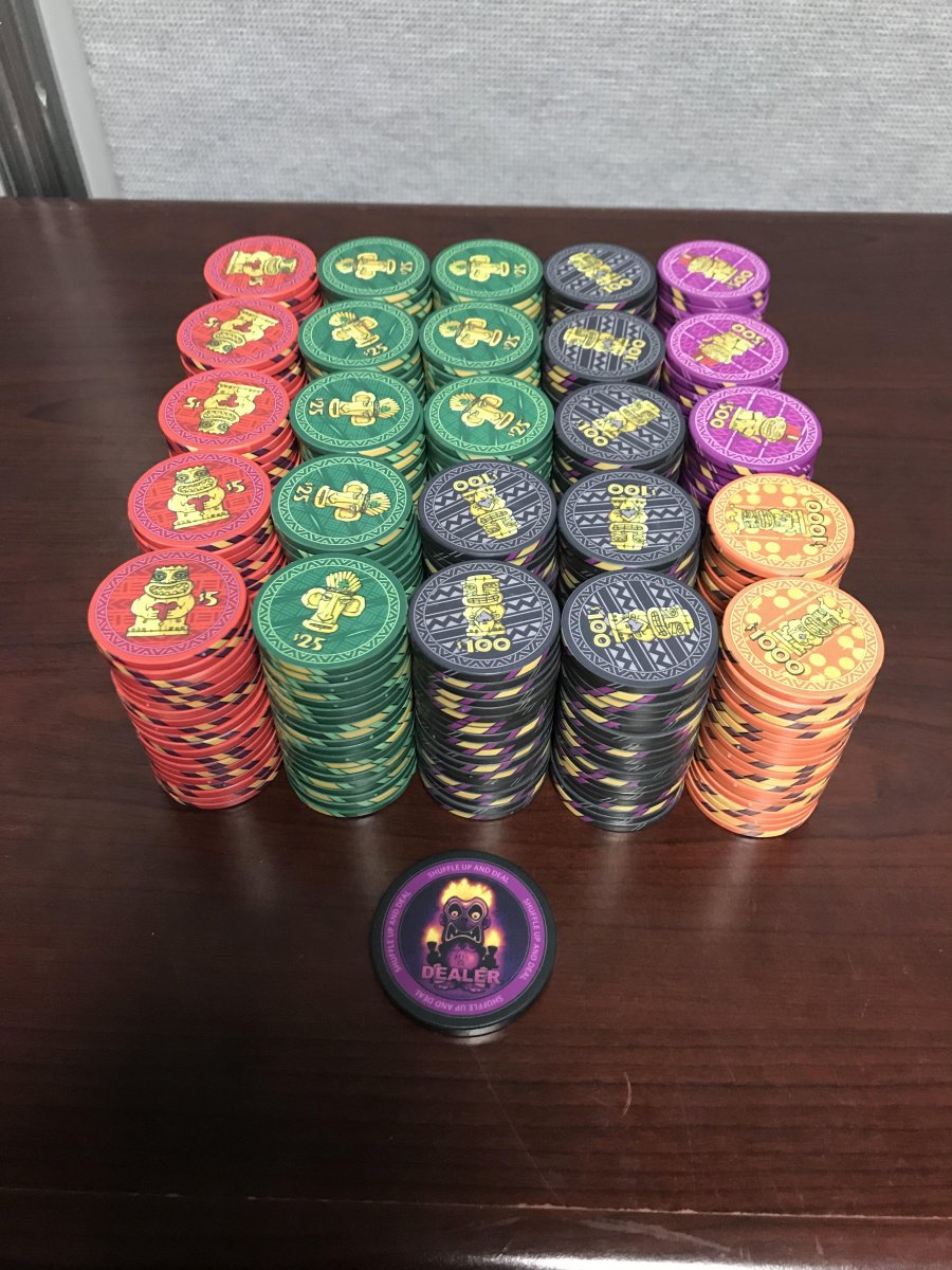 Tiki Club Poker Chips