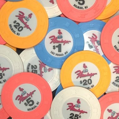 (25) 50 Cent Showdown Poker Chips