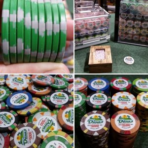 Dunes China Clay Poker Chips