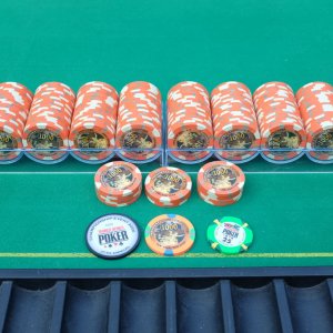 Orange Secondary PNY $1,000 chips - Inlay: Prometheus, Rockefeller Center (213pcs)