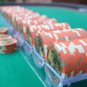 Orange Secondary PNY $1,000 chips - Inlay: Prometheus, Rockefeller Center (213pcs)