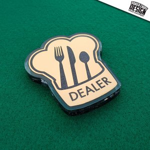 Chef Hat - Custom Shaped Dealer Button