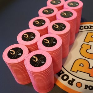 Hot Pink THC "Over-label Horseshoe Nickel" - 200 Chips