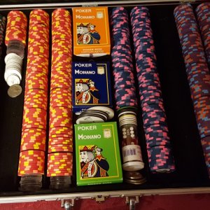 Current set of Paulson World Top Hat and Cane with Mondiano cards and odds n ends.