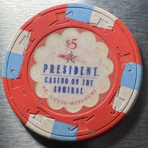 President Casino on the Admiral $5