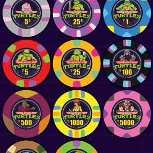 Media 'Teenage Mutant Poker Turtles - Mockup' in category 'Custom Poker Chips'