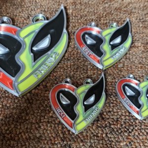 Deadpool Wolverine pendants