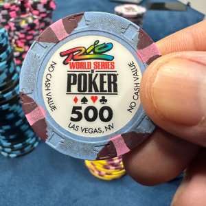 500 WSOP chip