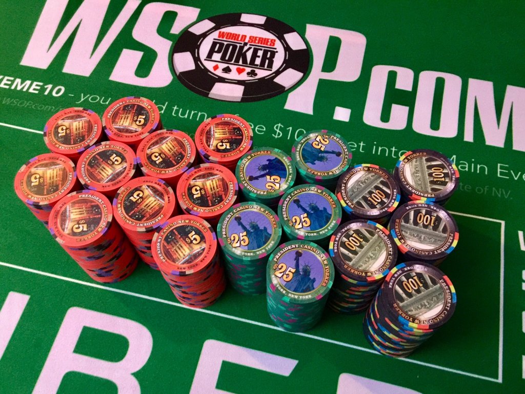 100's added + WSOP felt on the table