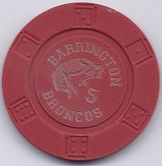 Barrington Broncos Lasered Faux Clay c Red 5.jpg