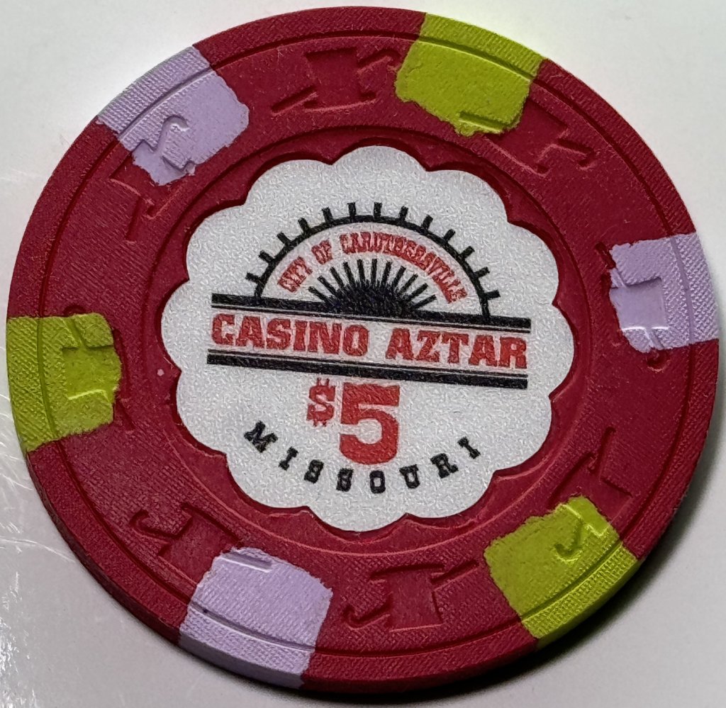 Casino Aztar Missouri $5 (relabel)