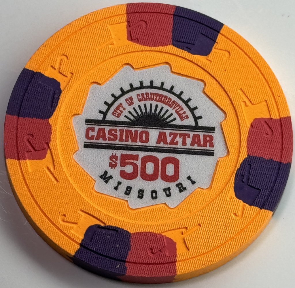 Casino Aztar Missouri $500 (relabel)