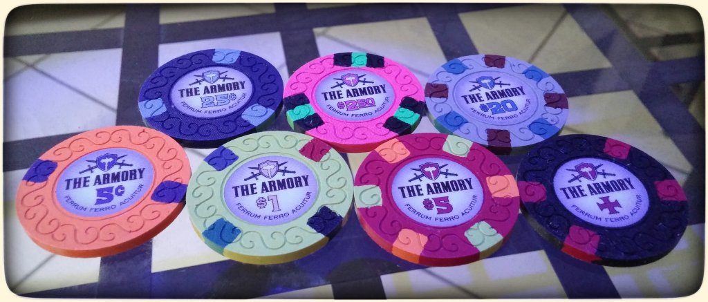 Classic Poker Chips - The Armory sample set