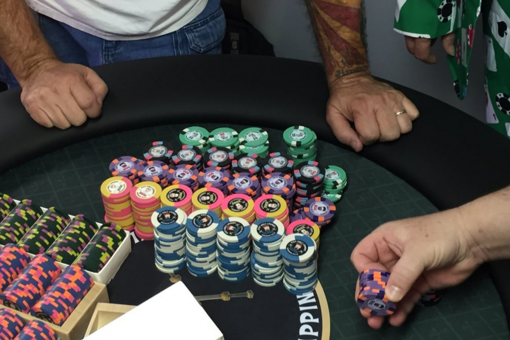 Getting the Exit Only chip ready for the Mile High Main Event - photo by Psypher1000