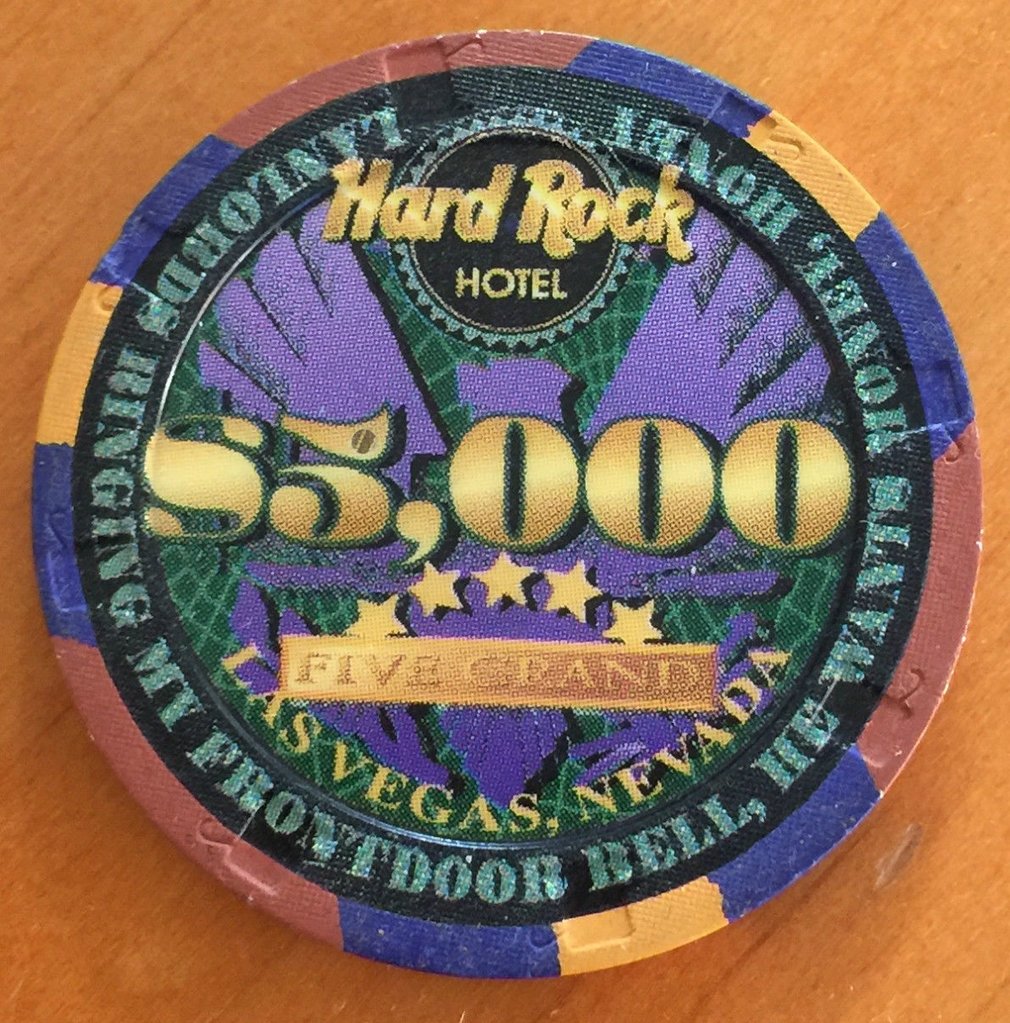 Live Hard Rock $5,000 chip for $1,199 | Poker Chip Forum