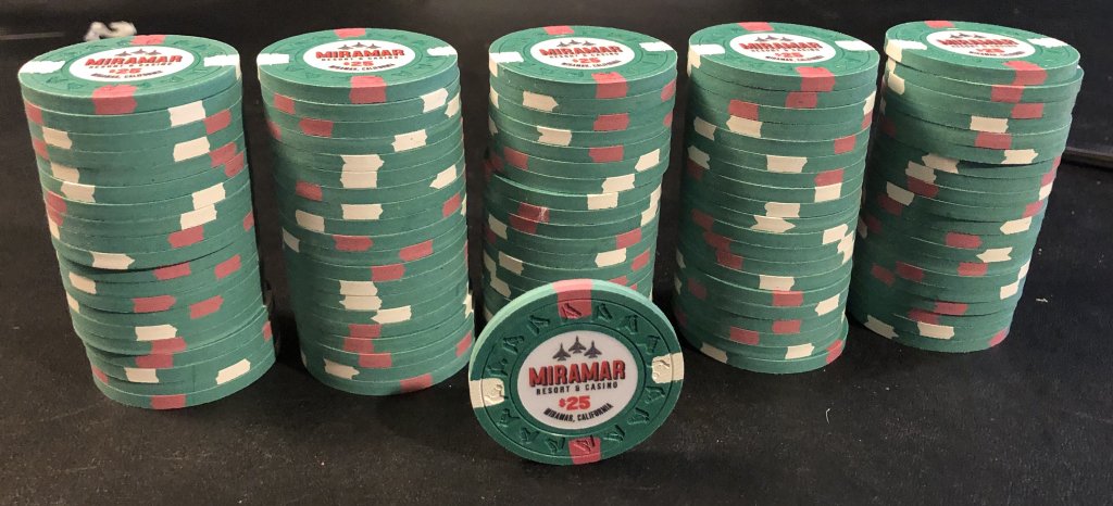 MIRAMAR Cash 25 Chips