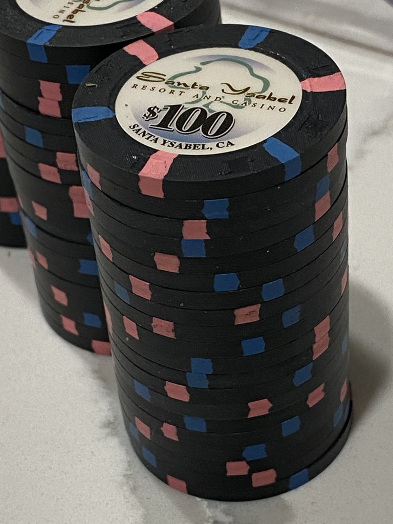 Original $100 Santa Ysabel Casino Chips