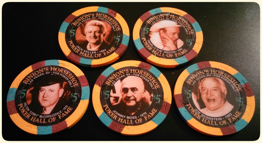 Paulson Binion's Horseshoe $5 limited chips