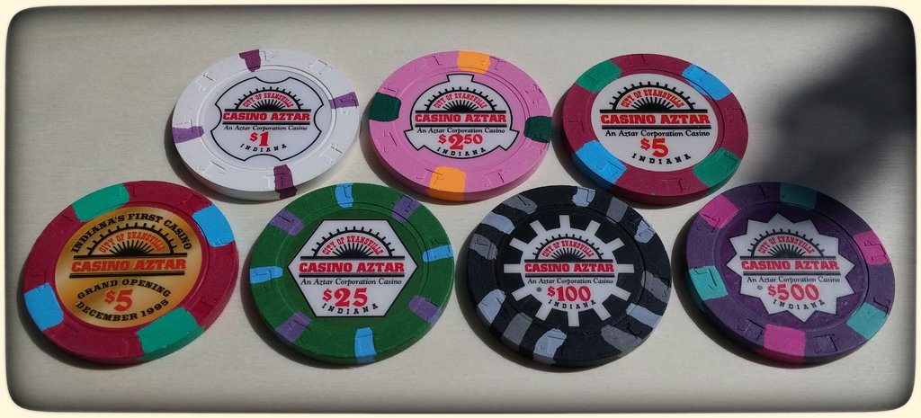 Paulson Casino Aztar (Evansville, IN) # Primary sample set | Poker Chip ...