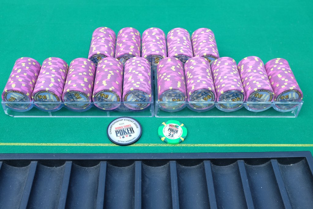 Plum Secondary PNY $500 chips - Inlay: Brooklyn Bridge & WTC (300pcs)