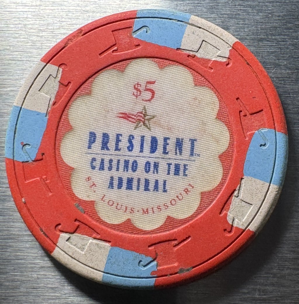 President Casino on the Admiral $5