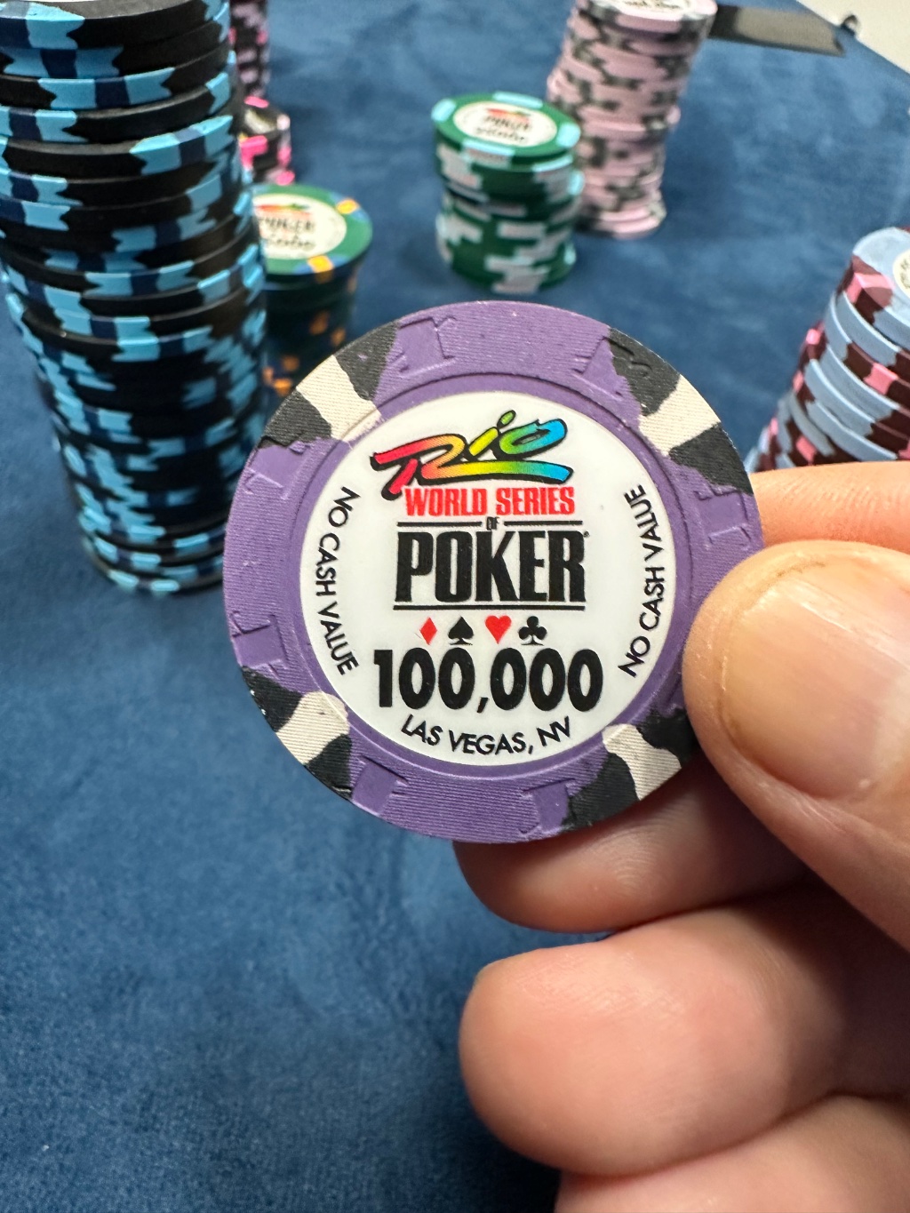 Rare 100,000 chip WSOP