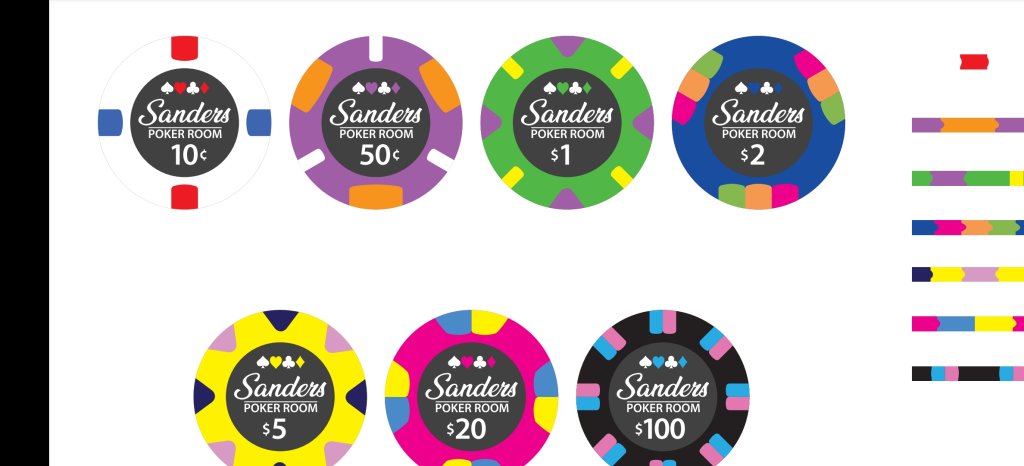 Sanders Poker Room Custom Chips ordered